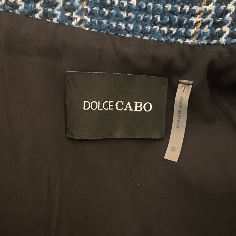 Dolce Cabo Blue Plaid Blazer - Picture 4 of 6